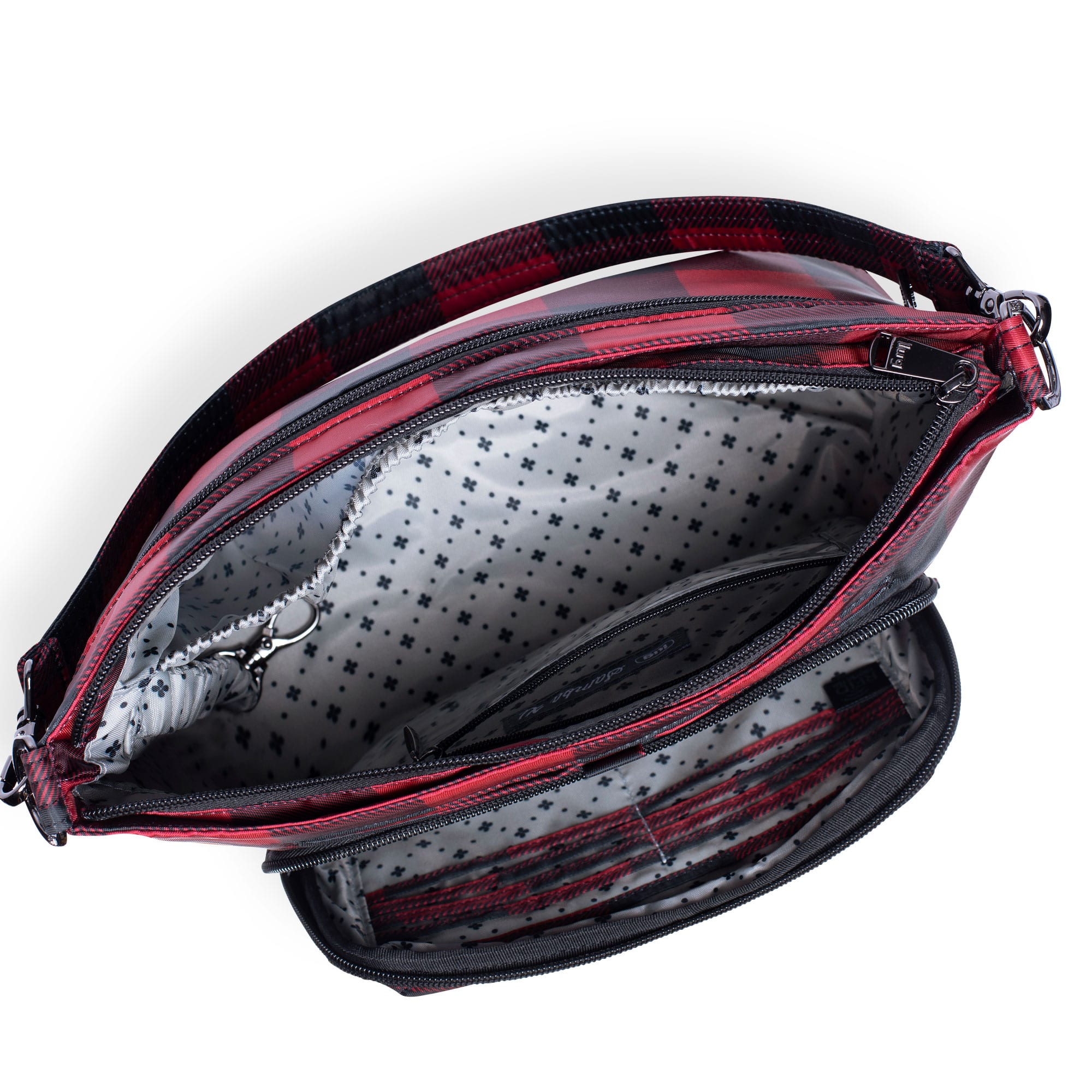 Samba XL Convertible Crossbody Bag - BUFFALO CHECK RED - SambaXL_BuffaloCheckRed_05